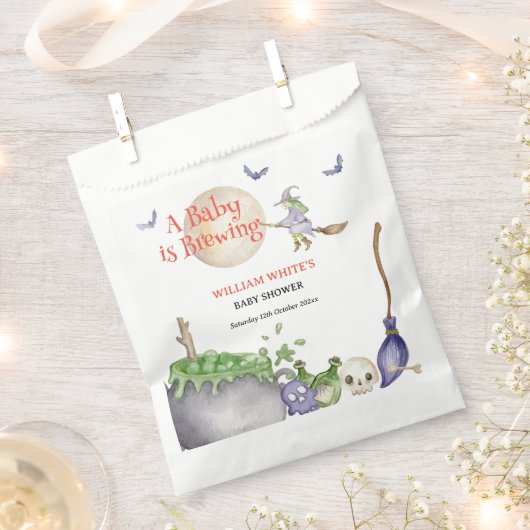 Halloween Cauldron Baby is Brouwen Douche Bedankzakje (Geknipt)