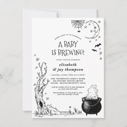  halloween Cauldron Baby is een adembenemende douc Kaart (Voorkant)