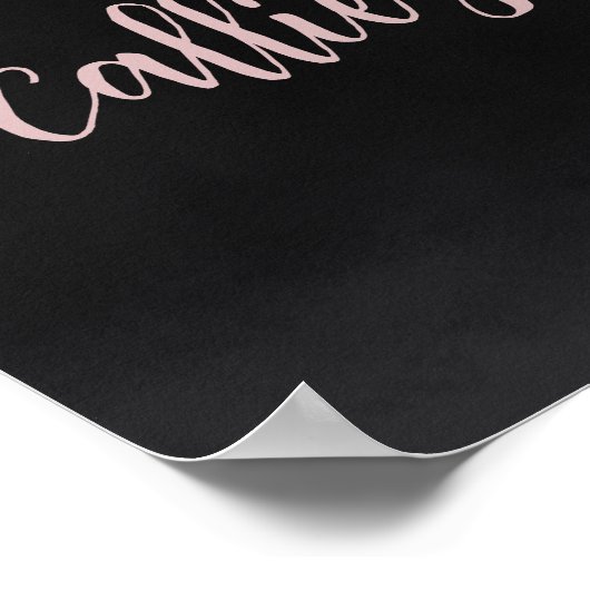 Halloween Cauldron Baby Shower Welcome Sign Poster (Hoek)