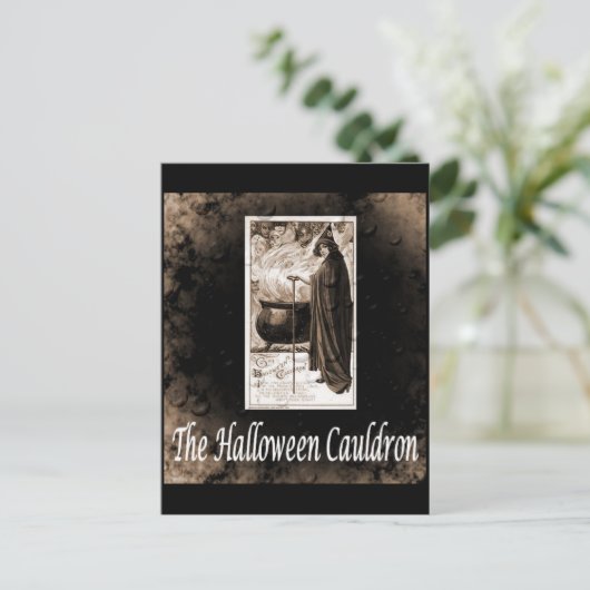  Halloween Cauldron Briefkaart (Staand voorkant)