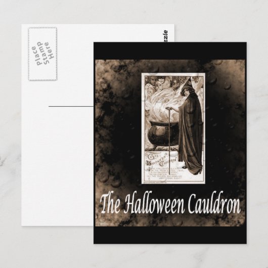 Halloween Cauldron Briefkaart (Voorkant / Achterkant)
