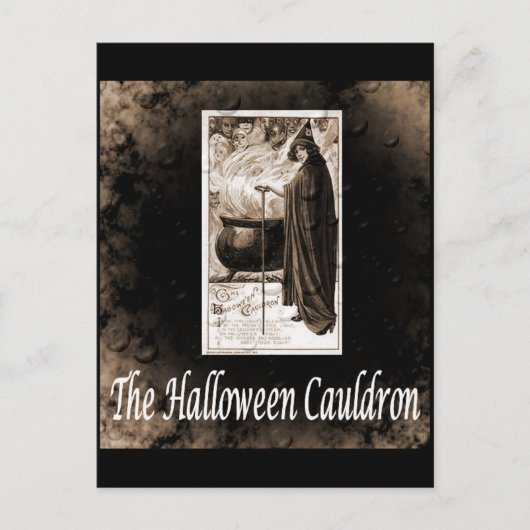 Halloween Cauldron Briefkaart (Voorkant)