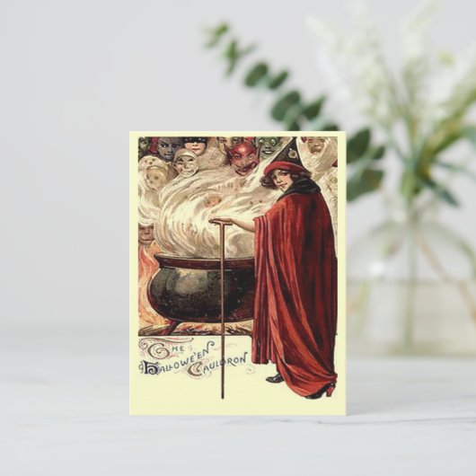  Halloween Cauldron Magic Briefkaart (Staand voorkant)