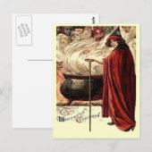  Halloween Cauldron Magic Briefkaart (Voorkant / Achterkant)