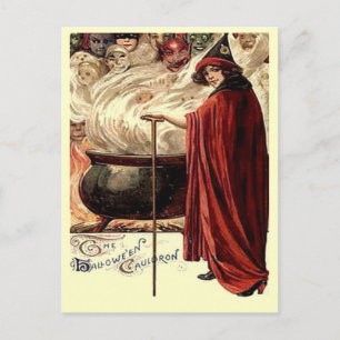  Halloween Cauldron Magic Briefkaart