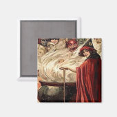 Halloween Cauldron Magic Magneet (Voorkant / Achterkant)