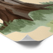 Halloween Cauldron Spooky Baby shower Welkom Poster (Hoek)