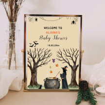 Halloween Cauldron Spooky Baby shower Welkom