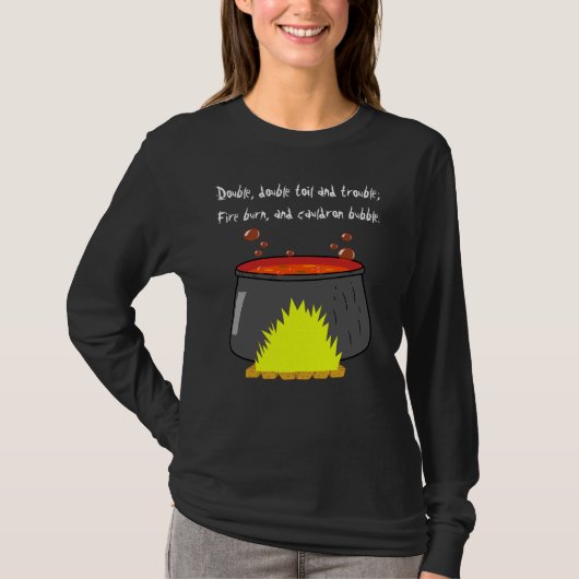 Halloween Cauldron Women's Long T-Shirt (Voorkant)