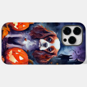 Halloween Cavalier King Charles Spaniel Pompoenen Case-Mate iPhone Case (Achterkant (horizontaal))