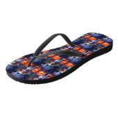 Halloween Cavalier King Charles Spaniel Pompoenen Teenslippers (Schuin)