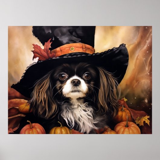 Halloween Cavalier King Charles Spaniel Poster (Voorkant)