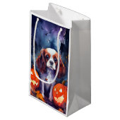 Halloween Cavalier King Charles Spaniel Pumpkins Klein Cadeauzakje (Voorkant Gekanteld)
