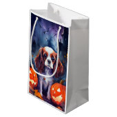 Halloween Cavalier King Charles Spaniel Pumpkins Klein Cadeauzakje (Achterkant Gekanteld)