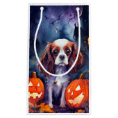 Halloween Cavalier King Charles Spaniel Pumpkins Klein Cadeauzakje (Voorkant)