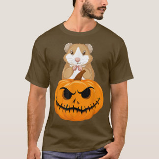 Halloween Cavia Pompoen Mannen Vrouwen Jongens Mei T-shirt