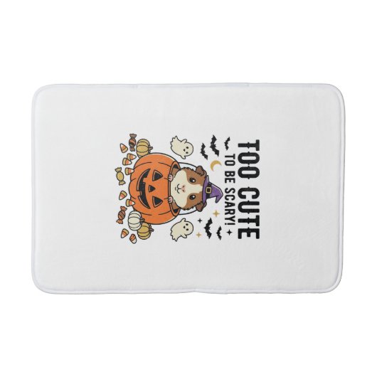 Halloween Cavia Te Schattig Om Schrikbarend Te Zij Badmat (Voorkant)