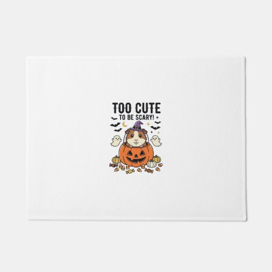 Halloween Cavia Te Schattig Om Schrikbarend Te Zij Deurmat (Voorkant)
