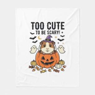 Halloween Cavia Te Schattig Om Schrikbarend Te Zij Fleece Deken
