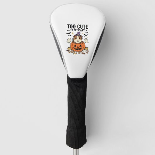 Halloween Cavia Te Schattig Om Schrikbarend Te Zij Golfheadcover (Voorkant)