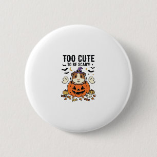 Halloween Cavia Te Schattig Om Schrikbarend Te Zij Ronde Button 5,7 Cm