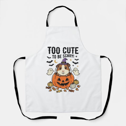 Halloween Cavia Te Schattig Om Schrikbarend Te Zij Schort (Voorkant)