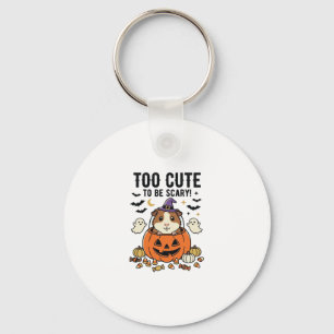 Halloween Cavia Te Schattig Om Schrikbarend Te Zij Sleutelhanger