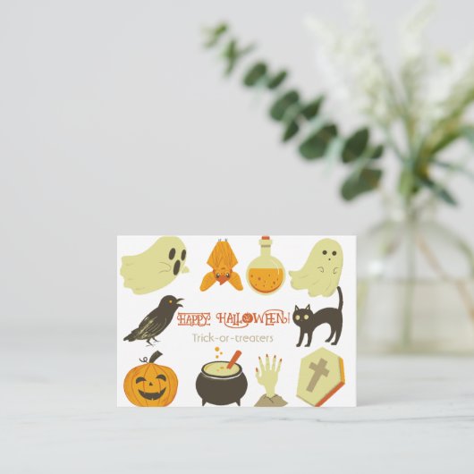 Halloween Celebration Kaarten (Staand voorkant)