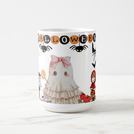 Halloween Ceramic Mug, Halloween Ghost Mug Koffiemok (Center)