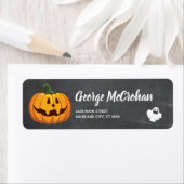 Halloween Chalkboard Little Pumpkin Etiket (Insitu)