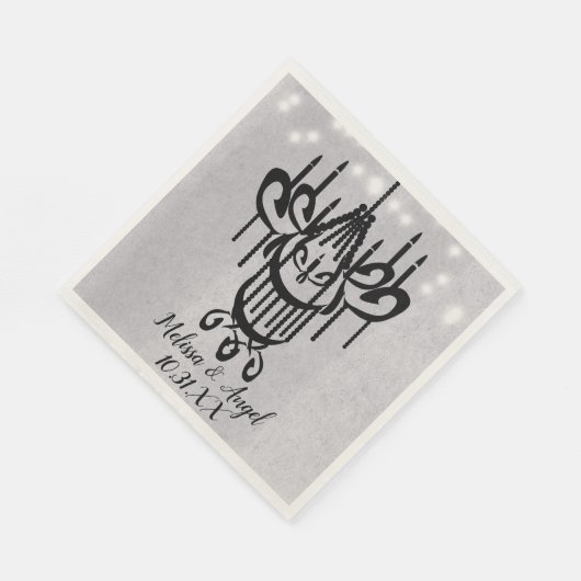 Halloween Chandelier en Lights Greystone Wedding Servet (Hoek)