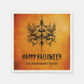 Halloween Chandelier Paper Napkins Servetten (Voorkant)