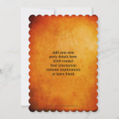 Halloween Chandelier Party Invitation Kaart (Achterkant)