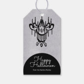 Halloween Chandelier Tombstone Cadeaulabel (Voorkant)