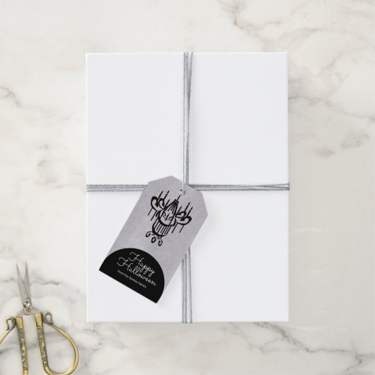 Halloween Chandelier Tombstone Cadeaulabel (Met Touw)