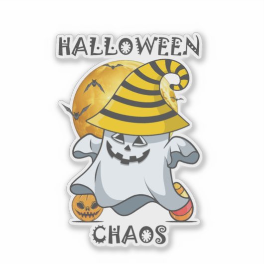 Halloween Chaos Sticker (Voorkant)