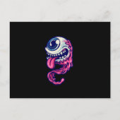 Halloween character one eye briefkaart (Voorkant)