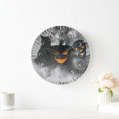 Halloween Characters and Icons Round Wall Clock Grote Klok (Huis)