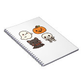Halloween Characters � Ghost, Pumpkin, Black Cat & Notitieboek (Rechterzijde)