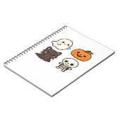 Halloween Characters � Ghost, Pumpkin, Black Cat & Notitieboek (Linkerzijde)