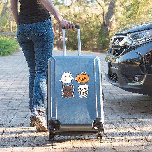 Halloween Characters � Ghost, Pumpkin, Black Cat & Sticker (Koffer Insitu)