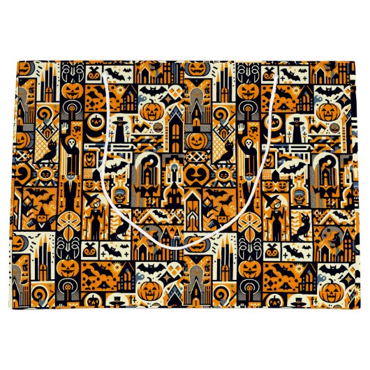 Halloween Characters Groot Cadeauzakje (Voorkant)