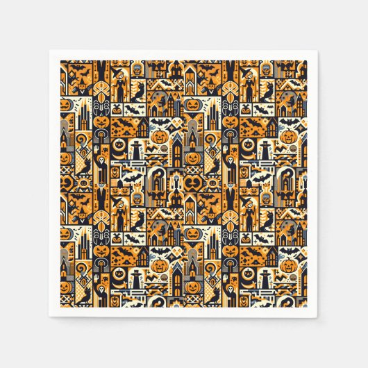 Halloween Characters Servet (Voorkant)