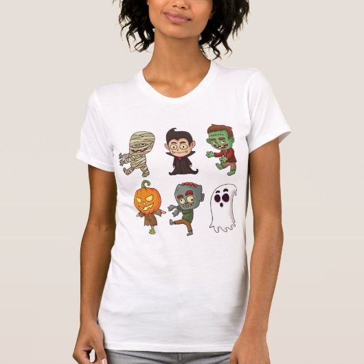 Halloween Characters T-shirt (Voorkant)