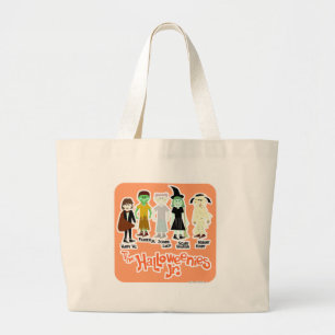 Halloween Characters voor Cartoon van de Junior Grote Tote Bag