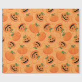 Halloween Charming Pumpkin Party Cadeaupapier (Vlak)
