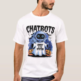 🤖Halloween-chatbot AI grappige geest in machine � T-shirt