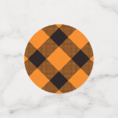 Halloween Check Patroon Confetti (Kleine voorkant)