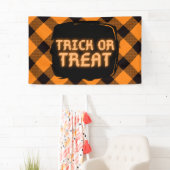 Halloween Check Patroon Spandoek (Insitu)