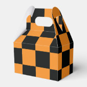 Halloween Checkers patroon Bedankdoosjes (Achterkant)